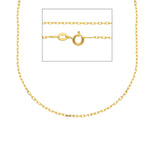 18 Karat Gold klassische Halskette - 50 cm
